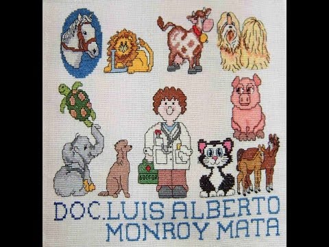 DIY Cómo hacer un cuadro tipo collage de animales en punto de cruz