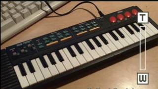 Video thumbnail for Hing Hon EK-001 square wave keyboard by VWestlife