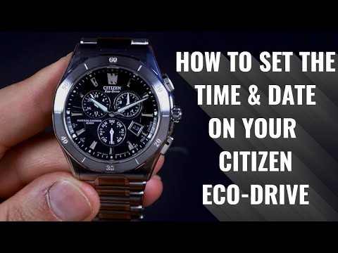 How to Set Your Citizen Eco-Drive