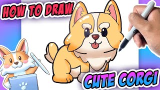 How To Draw A Cute Corgi 🐕 Easy for Step-by-Step!