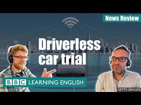 ドライバーレスカー試験 - BBC News Review (Driverless car trial - BBC News Review)