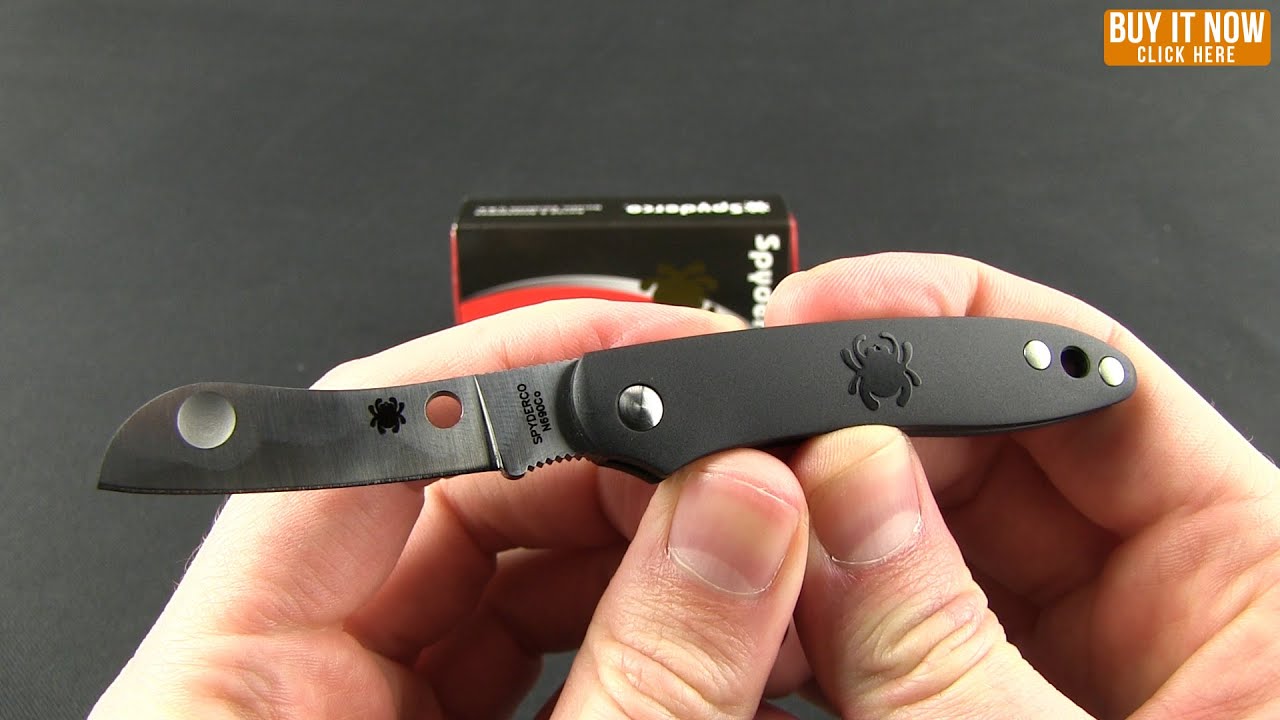 Spyderco Roadie Slip Joint Knife Black FRN (2.1" Satin) C189PBK