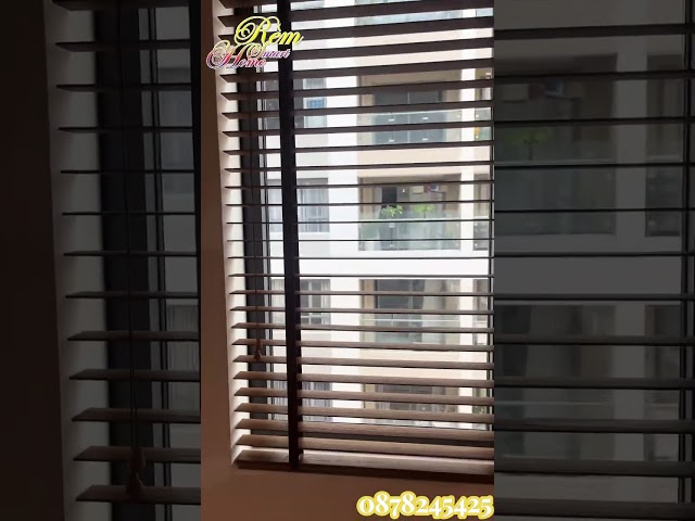 Lắp đặt rèm sáo gỗ