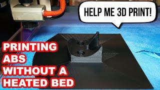Printing ABS Without A Heated Bed