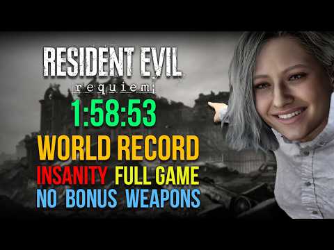 Resident Evil Requiem INSANITY Speedrun in 1:58:53 (Full Game)