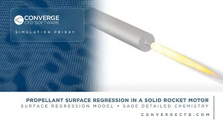 Simulating Combustion in a Solid Rocket Motor Using CONVERGE
