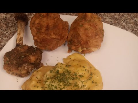 LOLLIPOP CHICKEN WITH AU GRATIN SCALLOPED POTATOES