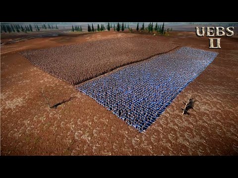 CAN 20,000 GOLDEN SHIELDS PROTECT 5,000 JEDI KNIGHTS vs 3,000,000 MONGOLS? | UEBS 2