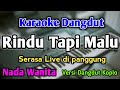 RINDU TAPI MALU KARAOKE NADA WANITA CEWEK Versi Dangdut Koplo Cantika Davinca