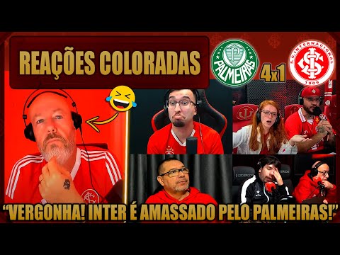 REAÇÕES dos COLORADOS - PALMEIRAS 4x1 INTERNACIONAL - BRASILEIRÃO 2025 - VAMOS RIR DO INTER!