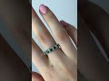 Серебряное кольцо с изумрудом nano