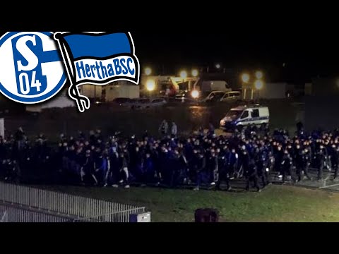 When Schalke intercepted the Hertha scene at Gelsenkirchen station...