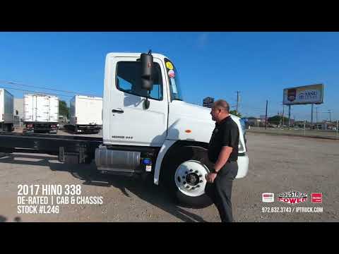 2017 Hino 338 De-Rated Cab & Chassis | Stock #L246