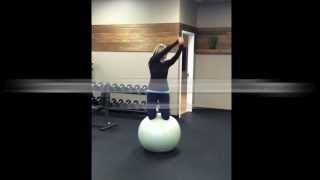 Stability Ball Chop exercise video thumbnail