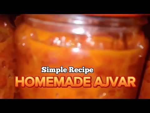 How to make AJVAR/ ajvar recipe/roasted pepper sauce