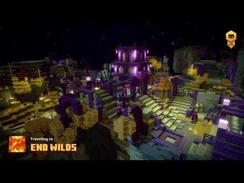 Minecraft Dungeons: Echoing Void DLC  - End Wilds GAMEPLAY WALKTHROUGH [ No Commentary ]