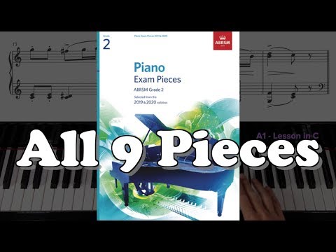 ABRSM Grade 2 Piano (2019 & 2020): All 9 Pieces
