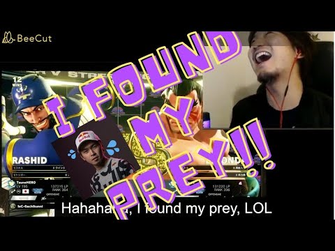 Daigo(E.HONDA) vs. Gachikun(Rashid) Screaming Daigo! "Oh! I've found my quarry!" [SF5]