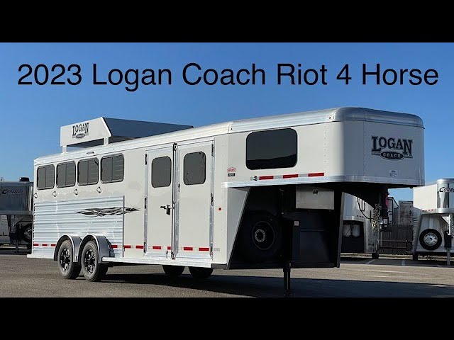 Preview image of 2023 Logan Coach Riot 4 Horse Gooseneck - 5N230170 youtube video