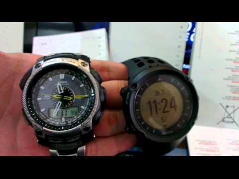 Suunto Ambit & Casio Protrek Size Compare