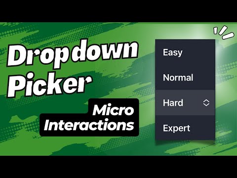 SwiftUI: Drop Down Picker - Micro Interactions - Xcode 14 - SwiftUI Tutorials thumbnail