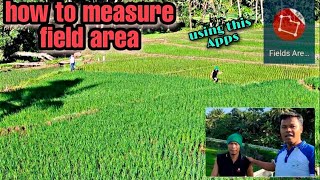 How to measure rice area using FIELD AREA MEASUREMENT Application.