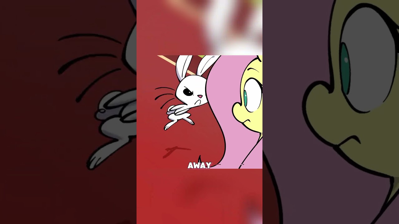 Angel actually got into a fight with Fluttershy over a dish #mylittlepony #cartoon