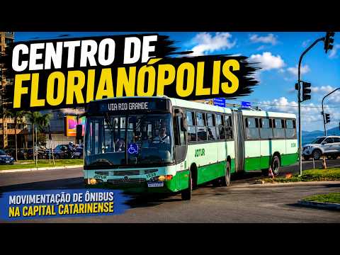 Flagrei ônibus incríveis no Centro de Florianópolis! 🚍 #busologia #ônibus #jotur #fyp #viral