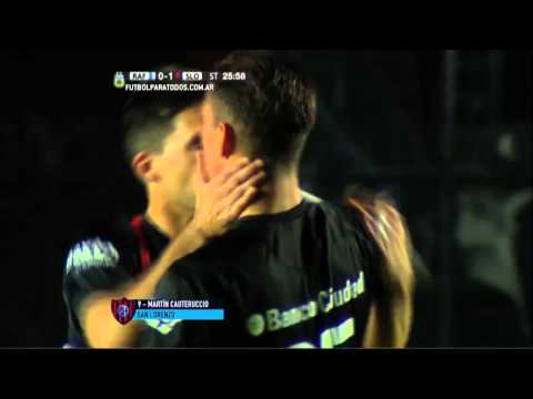 Gol de Cauteruccio. San Lorenzo 1 - Atl. Rafaela 0. Octavos. Copa Argentina. FPT.