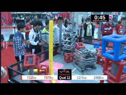 2015 VRC Engr Q12 - 7125 7679 vs 127A 246B - 55 to 49 - VEX Worlds 2015 - Engineering Division
