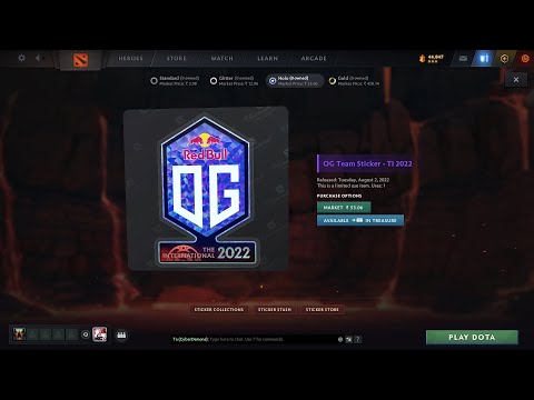 Dota 2 - The International 2022 Team and Player Stickers