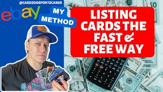 A FAST way to list cards on ebay (You don