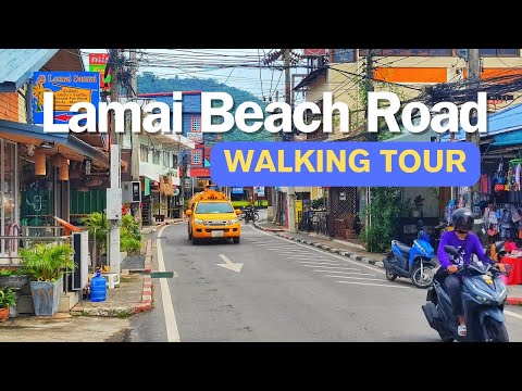 Lamai Beach Road Koh Samui Walking Tour