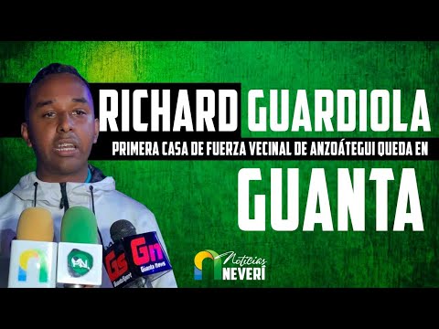 Guanta | Richard Guardiola invita al guanteño a la primera casa de Fuerza Vecinal en Anzoátegui