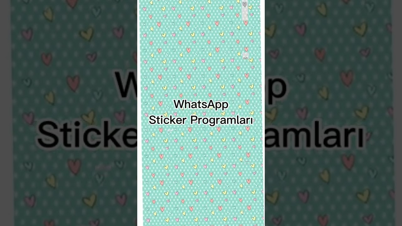 WhatsApp Sticker Programları ⭐✌️