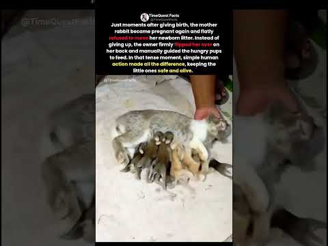 When a Mother Rabbit Refuses Her Pups #shorts