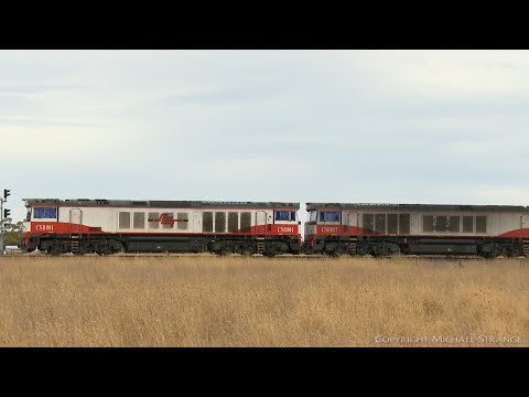 SCT 7922V Container Freight Train With CSR Class Locomotives - PoathTV Australian Railways