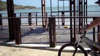 Passeio de Bike na praia do Morro em Guarapari ES.
