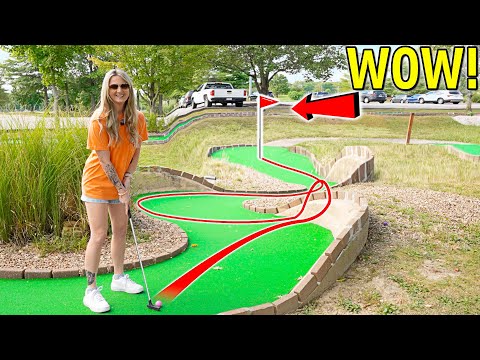 We Might Have Found the BEST Driving Range Mini Golf Course!