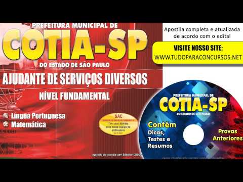 Apostila Ajudante de Serviços Diversos - Cotia-SP 2015