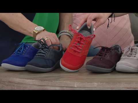 Clarks Cloud Steppers Lace-up Sneakers - Sillian Emma on QVC