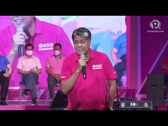 WATCH: Kiko Pangilinan’s speech at 2022 proclamation rally