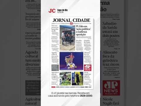 Esta é a capa do #jcrioclaro desta sexta-feira (31)