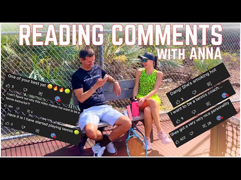 Reading Comments From Anna’s Viral Beginner Tennis Lesson Video 😂 thumbnail