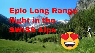 Epic Long Range FPV Drone Mountain diving (1000m dive)