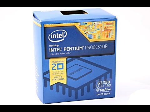Intel Pentium Anniversary Edition G3258 (unboxing) Video