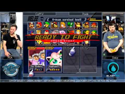 CoM V - Dekar vs PGA  - SSBM Singles Pools