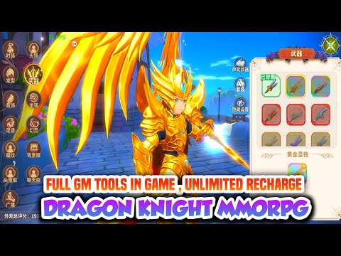 Update Dragon Knight MMORPG Server GM - Unlimited Recharge & Tools GM In Game