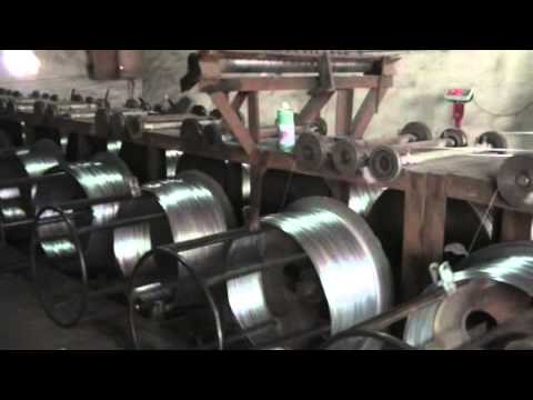 Production process of galvanized wire