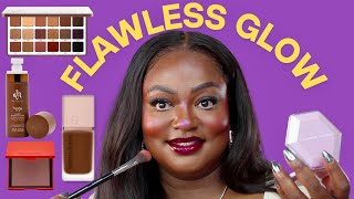 Flawless Glowy Base Routine Using NEW Sephora Makeup | First Impressions + Wear Test